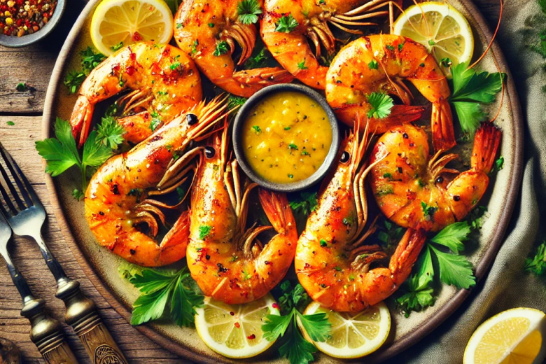 Crevettes grillées