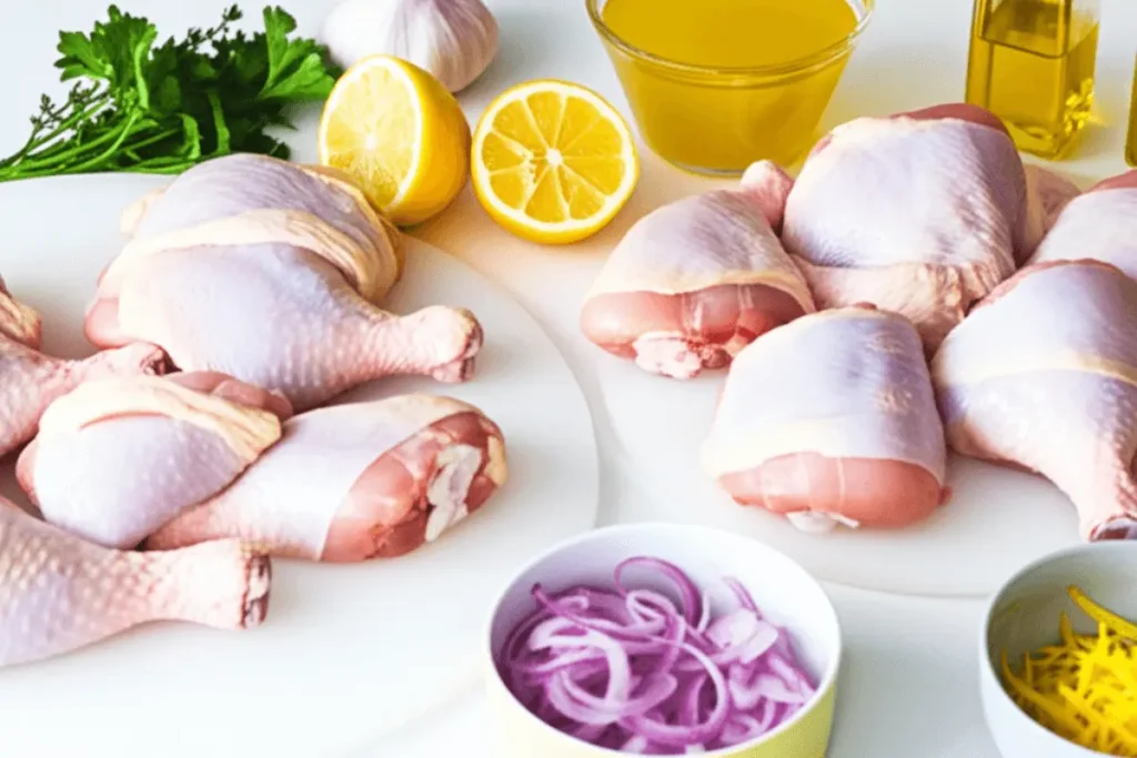 Cuisses de poulet rôties à l’ail et aux herbes