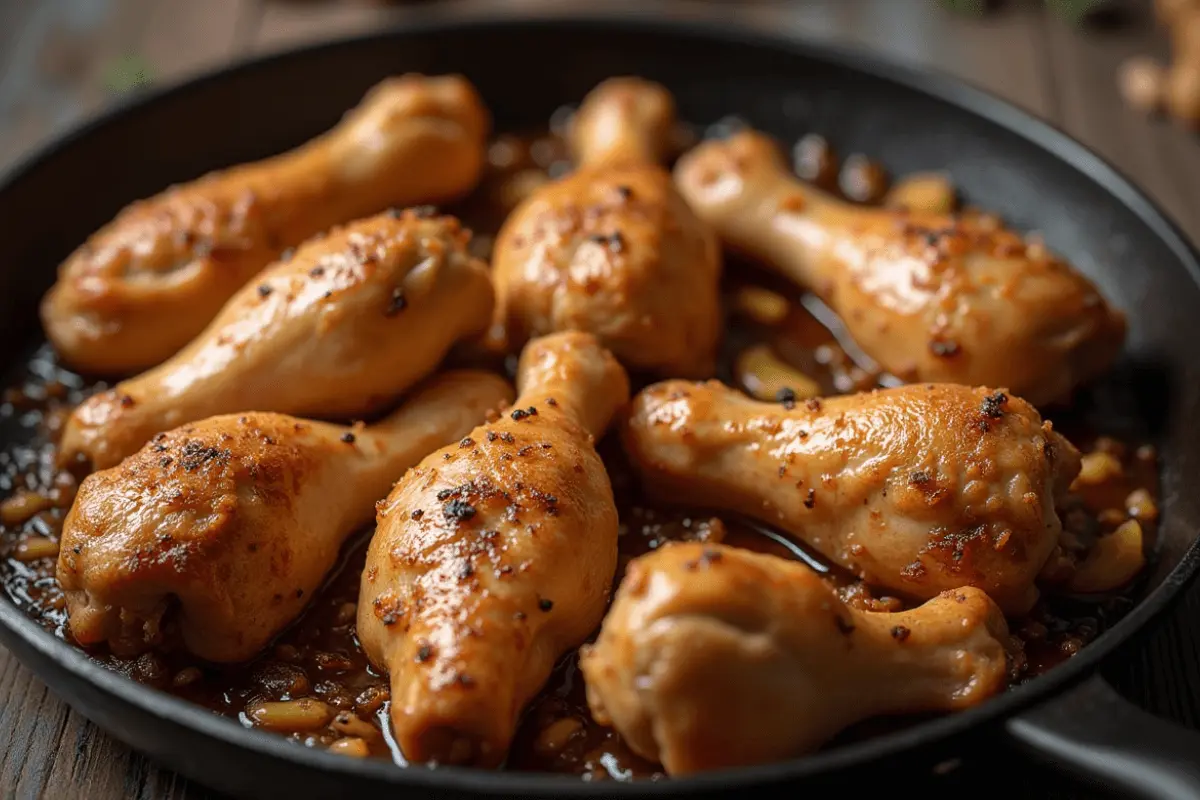 Cuisses de poulet rôties à l’ail et aux herbes